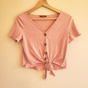 Pink Crop Top